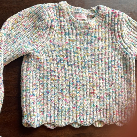 Mini Boden & Design History Toddler sweater sweatshirt bunny flower tutti frutti - Picture 4 of 5